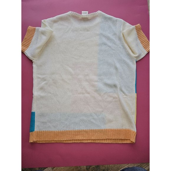 Blair short sleeve colored block sweater size Small - Picture 6 of 6